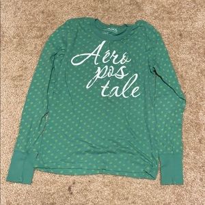 Aeropostale Henley Pajama Top Size L Looks New